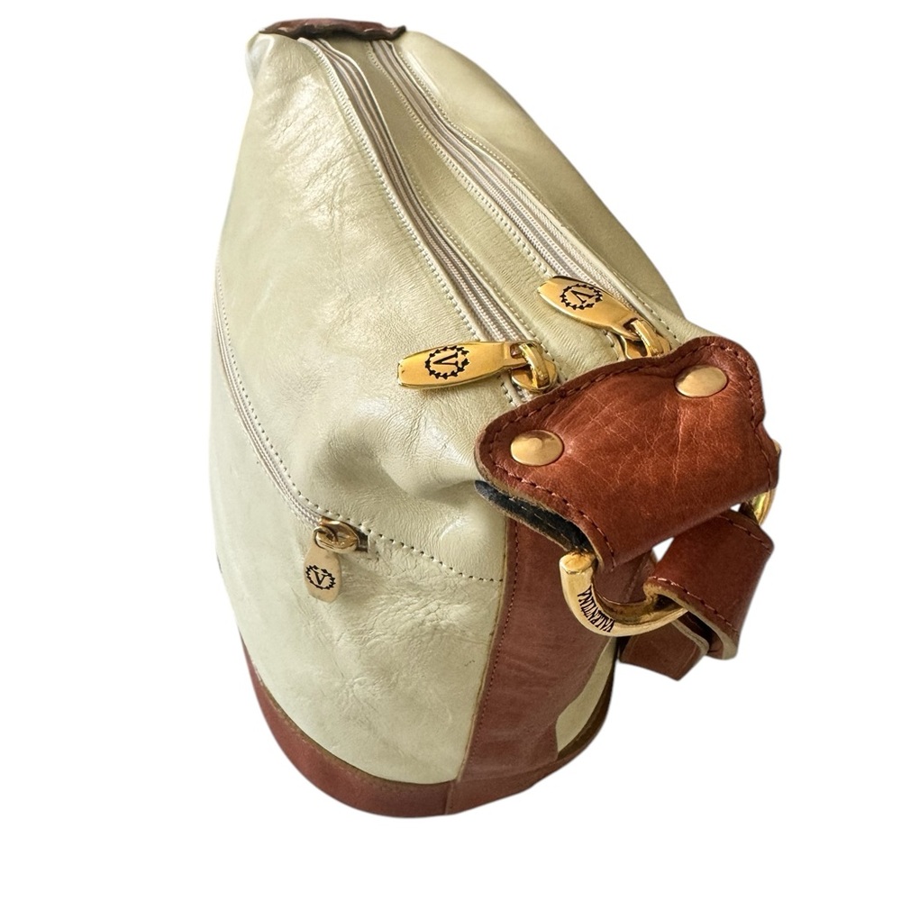 Valentina |Color light Yellow Authentic Italian Purse large dual pocket - Picture 11 of 14